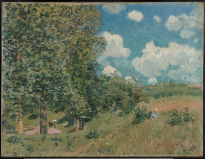 The Road from Versailles to Saint-Germain by Alfred Sisley